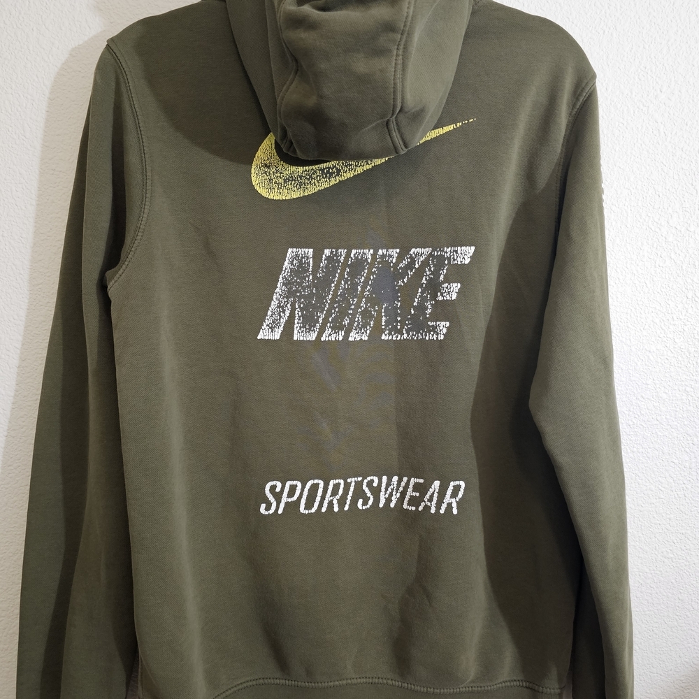 Nike TM Swoosh Hoodie Medium Green - Picture 4 of 8